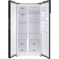 Холодильник side by side Weissgauff WSBS 600 NoFrost Inverter Dark Grey Glass