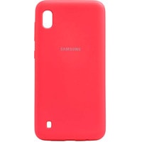 Чехол для телефона EXPERTS Soft-Touch для Samsung Galaxy A70 (неоново-розовый)
