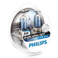 Галогенная лампа Philips H4 CrystalVision 2шт