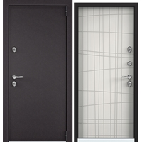 Металлическая дверь Torex Snegir 55 (черный/милк матовый S55-HT-5)