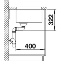 Кухонная мойка Blanco Subline 700-U Level (мускат, корзинчатый вентиль)