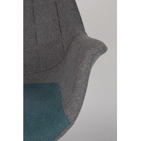 Интерьерное кресло Zuiver Doulton (голубой/черный) в Витебске