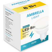 Светодиодная лампочка Ambrella MR16 LED GU10 8 Вт 3000 К 207407