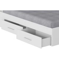 Кровать Mio Tesoro Абрау с ящиками 90x200 (белый текстурный)