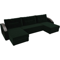 П-образный диван Лига диванов Канзас 101190 (зеленый)