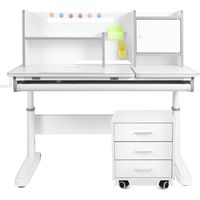 Ученический стол Anatomica Premium Granda Plus Armata Duos (белый/серый/серый)