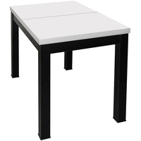 Кухонный стол ЭлиГард Black 2 / СОБ 2 (белый матовый)
