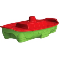 Песочница Doloni-Toys Корабль 03355/3 (салатовый/красный)