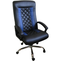Кресло VIROKO STYLE Variant ChM (экокожа, мультиблок, черный/синий)