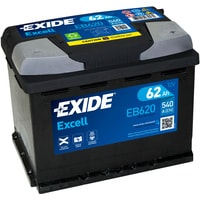Автомобильный аккумулятор Exide Excell EB620 (62 А·ч)