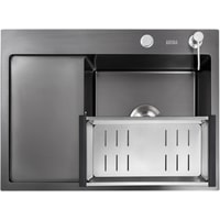 Кухонная мойка Avina HM6548R PVD (графит)