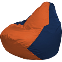 Кресло-мешок Flagman Груша Г2.1-209 (оранжевый/тёмно-синий)