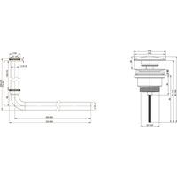 Сифон Wellsee Drainage System 182101003 (сифон, донный клапан, хром)