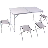 Стол со стульями Zez JY-12060-1 (белый)