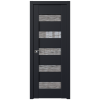 Межкомнатная дверь ProfilDoors 29U L 70x200 (черный матовый, стекло дождь белый)