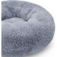 Лежак Pet Bed плюшевый 40 см (серый)