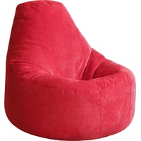 Кресло-мешок Kreslomeshki Айтишник велюр (XXXL, красный)