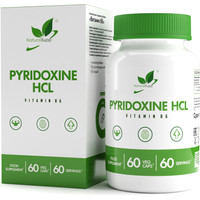 Витамины, минералы NaturalSupp Пиридоксин гидрохлорид вег (Pyridoxide hydrochloride), 60 капсул