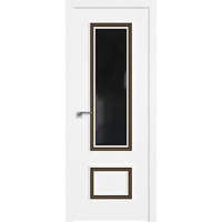 Межкомнатная дверь ProfilDoors 69SMK (белый матовый, кожа solo, золотая патина)