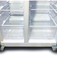 Холодильник side by side Ginzzu NFK-420 (серебристый)