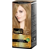 Крем-краска для волос Белита-М Hair Happiness Стойкая 8.0 натуральный блондин
