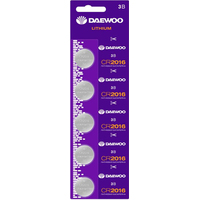 Батарейка Daewoo Lithium CR2016-BP5 5шт