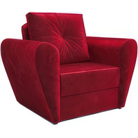 Кресло-кровать Мебель-АРС Квартет (бархат, красный Star Velvet 3 Dark Red)