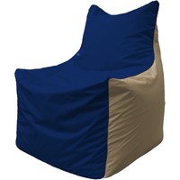Кресло-мешок Flagman Фокс Ф2.1-39 (синий темный/бежевый темный)