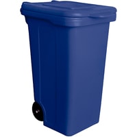 Контейнер для мусора БЗПИ с крышкой 120 л (синий)