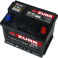 Автомобильный аккумулятор Zubr AGM R+ Турция (60 А·ч)