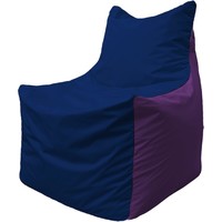 Кресло-мешок Flagman Фокс Ф2.1-38 (синий темный/фиолетовый)