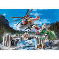 Конструктор Playmobil PM70663 Спасение вертолета в каньоне