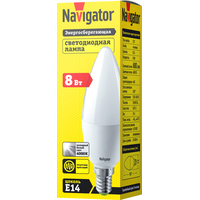 Светодиодная лампочка Navigator NLLB-C37- 8-230-4K-E14