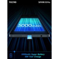 Смартфон Tecno Spark 10 Pro 4GB/128GB (жемчужный белый)