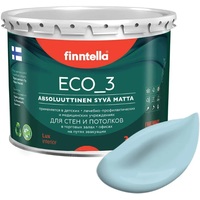 Краска Finntella Eco 3 Wash and Clean Taivaallinen F-08-1-3-LG103 2.7 л (голубой)