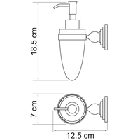 Дозатор для жидкого мыла Wasserkraft К-7099