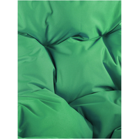 Подвесное кресло M-Group Капля Лори 11530104 (белый ротанг/зеленая подушка)