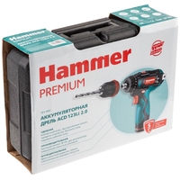 Дрель-шуруповерт Hammer ACD123Li Premium (с 2-мя АКБ, кейс)
