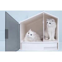 Туалет-домик Furrytail XL Semi-Closed Glow House Cat Litter Box with Scoop