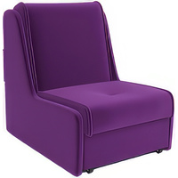 Кресло-кровать Мебель-АРС Аккорд №2 (микровельвет, фиолетовый)