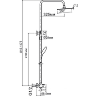 Душевая система  Aquanet Quadro FSC1603