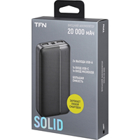 Внешний аккумулятор TFN Solid 20000mAh (черный)