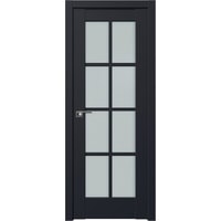 Межкомнатная дверь ProfilDoors 101U L 60x200 (черный матовый/стекло матовое)