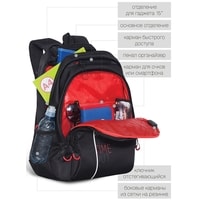 Школьный рюкзак Grizzly RU-030-31/1 (черный/красный)