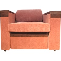 Интерьерное кресло Виктория Мебель Премьер 1,5 р 360 (ткань, коричневый/красный)