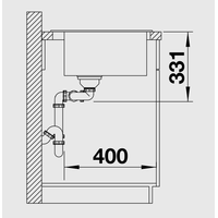 Кухонная мойка Blanco Pleon 6 Split (серый беж) [521696]