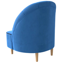 Интерьерное кресло Mebelico Амиса 306 110040 (велюр голубой/кант черный)