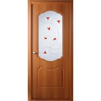 Межкомнатная дверь Belwooddoors Перфекта 60 см (стекло, экошпон, орех миланский/мателюкс 14)