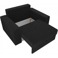 Кресло-кровать Mebelico Мэдисон 14 106121 (велюр, черный/черный/бежевый)