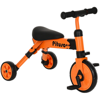 Детский велосипед Pituso Букашка складной (оранжевый)